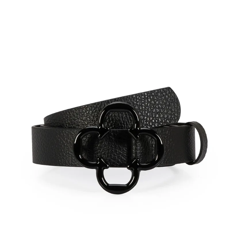 Cinto Feminino Couro Preto 90