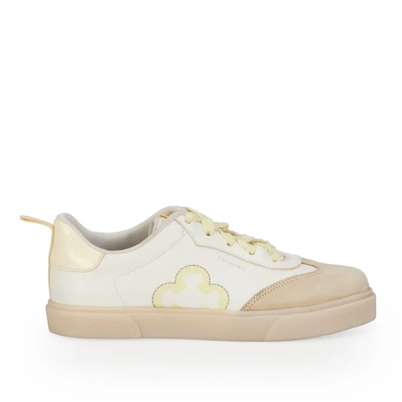 Tênis Infantil Branco e Amarelo Camomila 31