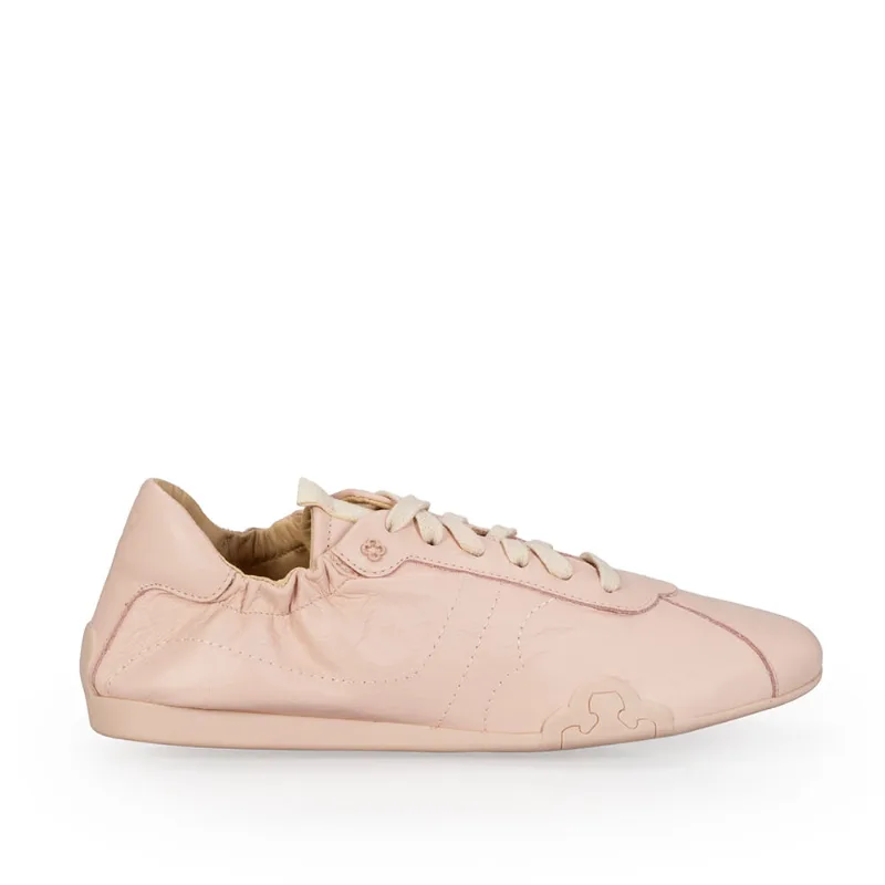 Tênis Ballerina Couro Rosa Peônia 38