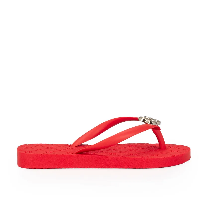 Chinelo Infantil Monograma Vermelho Papoula 29.30