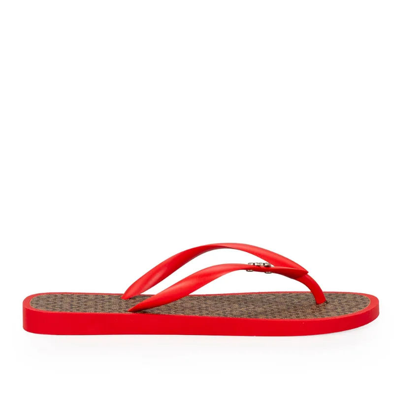 Chinelo De Dedo Monograma Vermelho Papoula 33.34