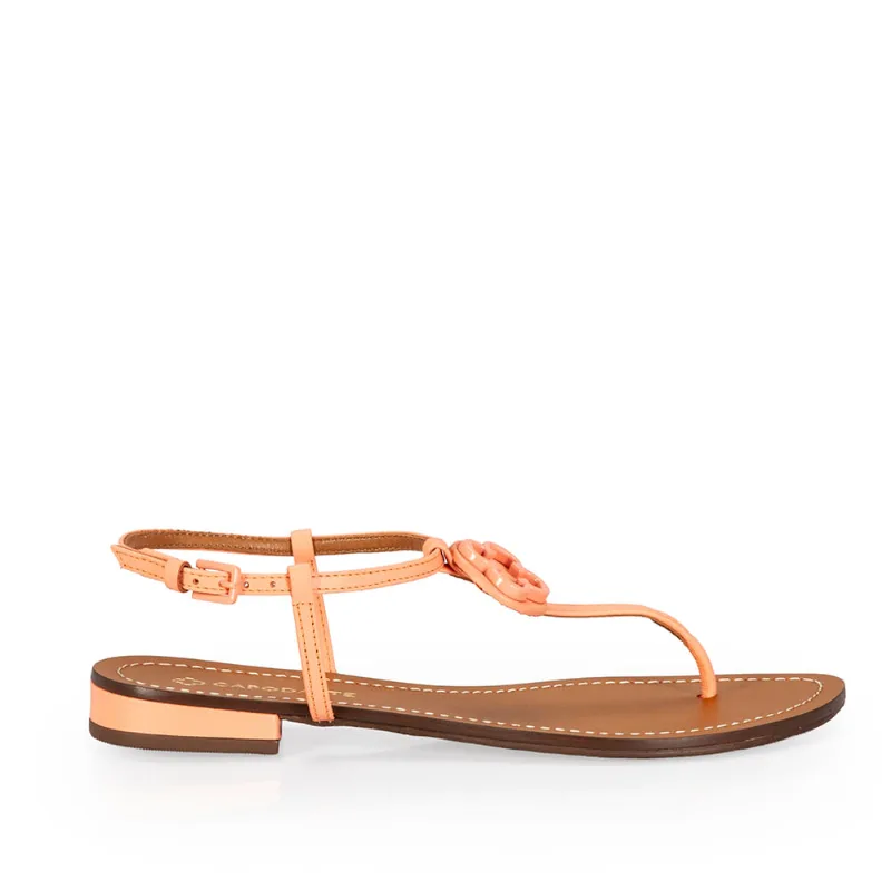 Sandália Couro Coral 35