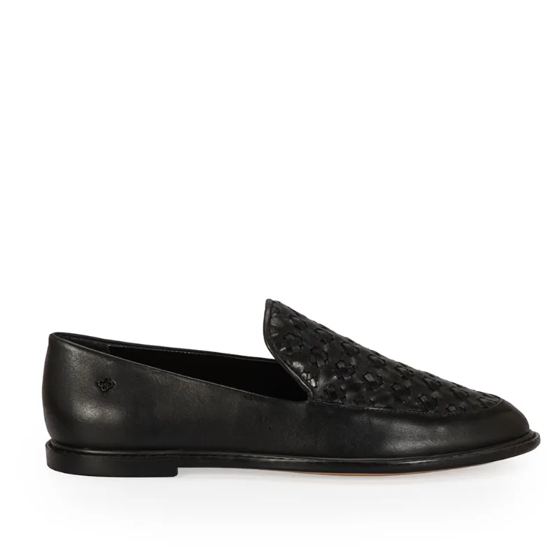 Loafer Mocassim Couro Tressê Preto 38 - CAPODARTE