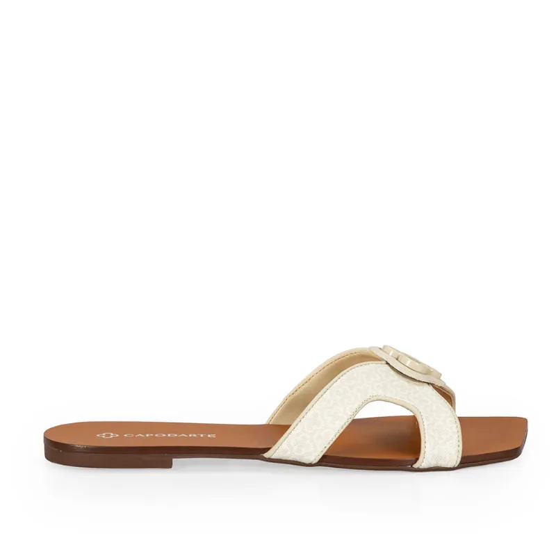 Chinelo Rasteiro Mármore Monograma 35
