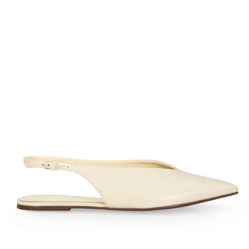 Scarpin Slingback Couro Mármore 36