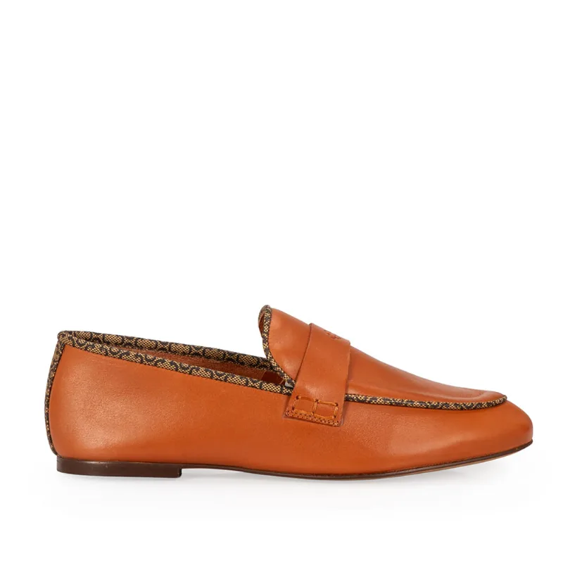 Loafer Mocassim Couro Caramelo 40