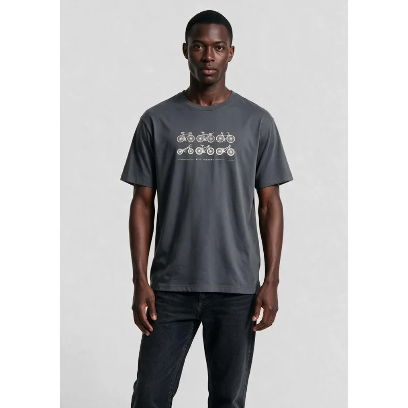 Camiseta Masculina Manga Curta Com Estampa - Cinza M