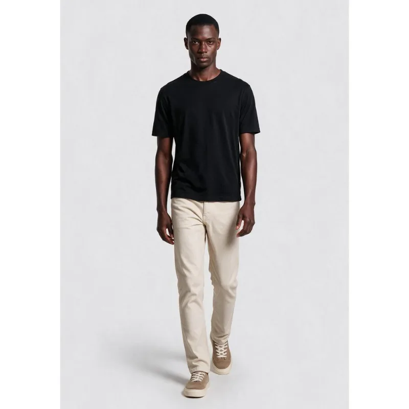 Calça Masculina Slim Em Sarja - Bege 040