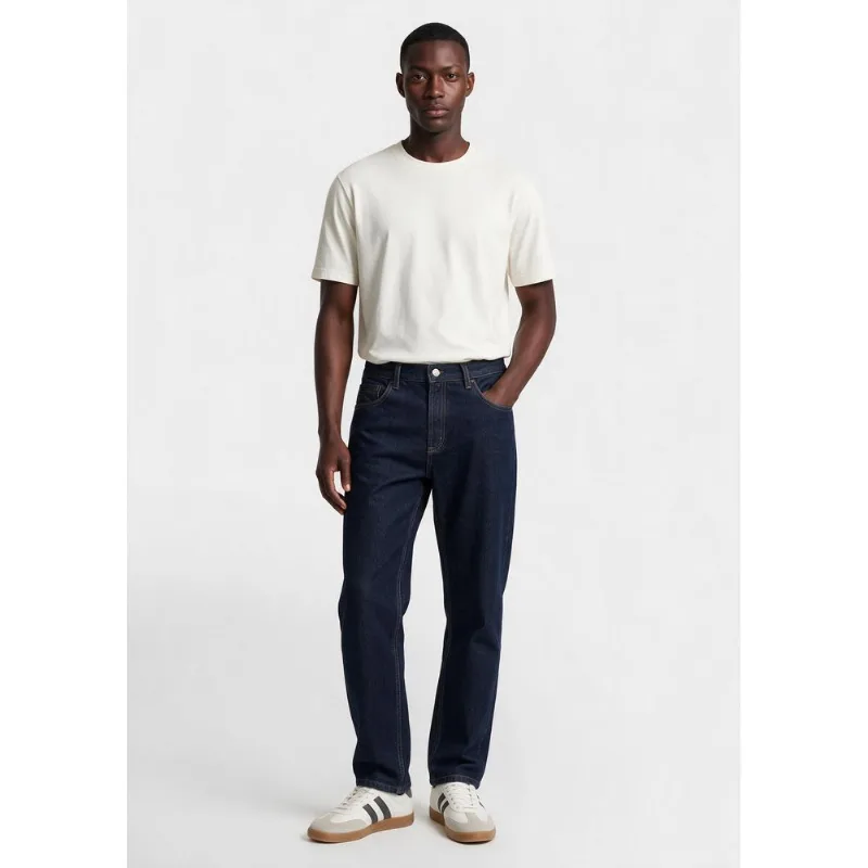 Calça Jeans Masculina Reta - Azul escuro 038