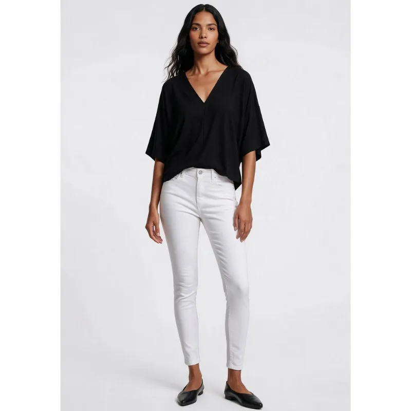 Calça Feminina Skinny Em Sarja - Branco 042