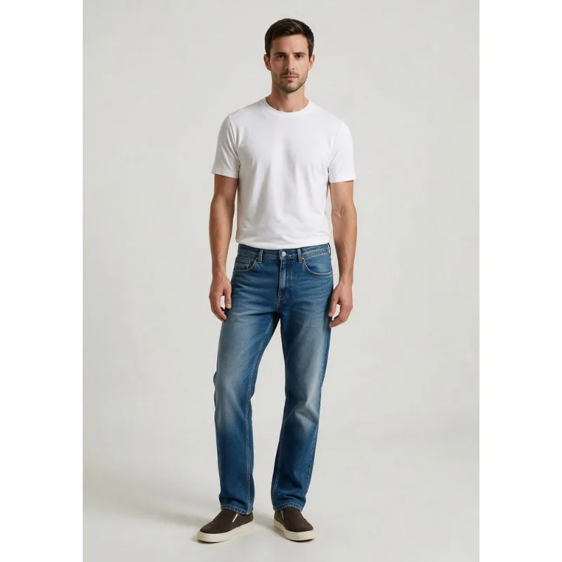 Calça Jeans Masculina Reta - Azul 046