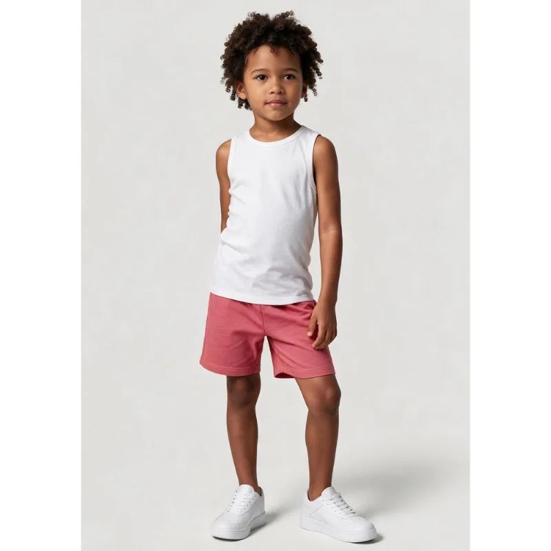 Bermuda Infantil Menino Cós De Elástico - Salmão 006
