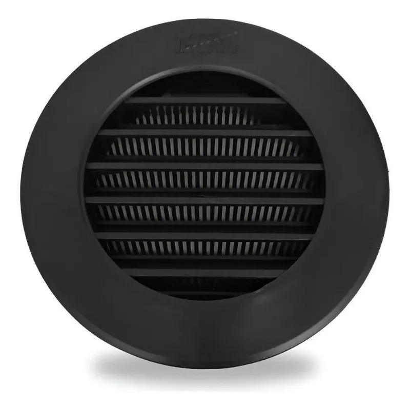 Grelha Coifa 100mm C/tela: Proteção E Ventilação Efi - Preto