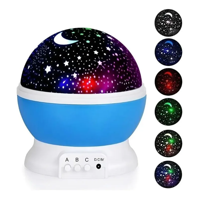 Projetor Estelar Infantil: Galaxia Mágica Para O Qua - Azul