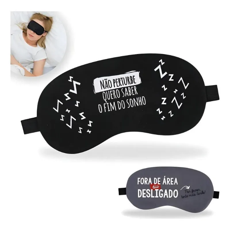 Máscara De Dormir Tapa Olhos Sem Luminosidade Durma Bem Cor