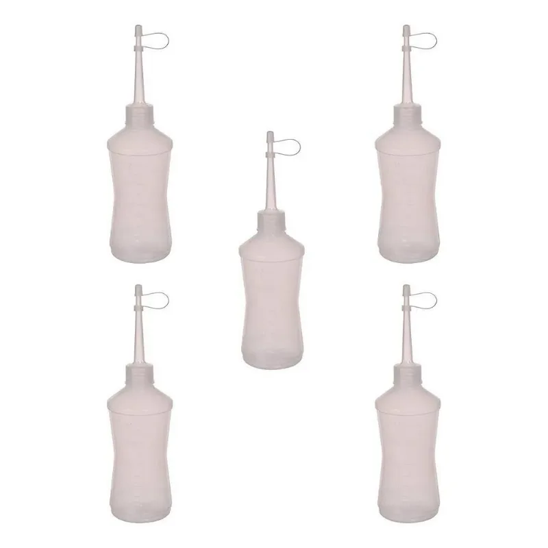 Almotolia Bico Reto Aplicador 125ml Kit Com 5 Peças