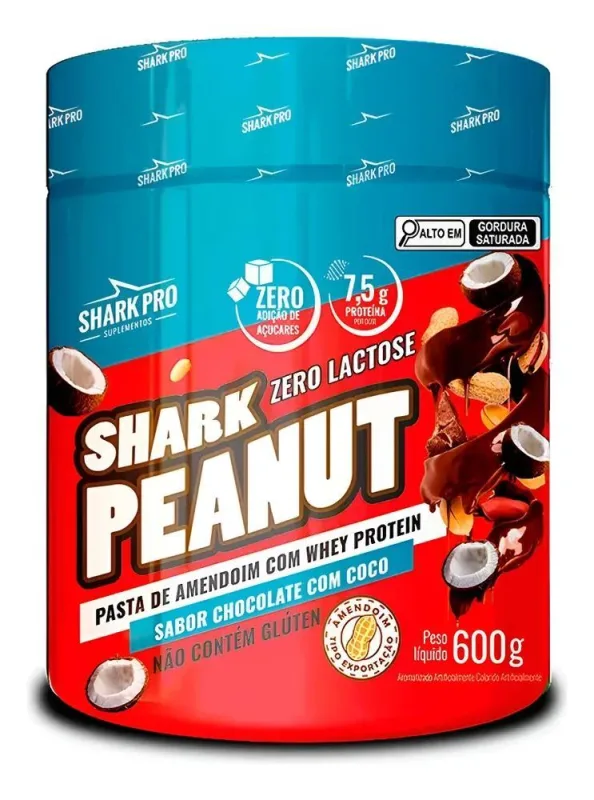 Pasta Amendoim 600g Shark Pro: Zero Lactose Na - Prestígio - Não Informado - Mercearia