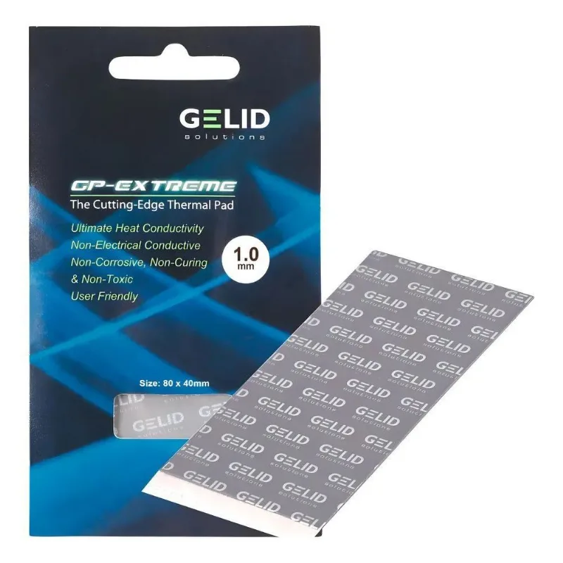 Thermal Pad Gelid Gp-extreme 80mm X 40mm X 1mm Cor Grey
