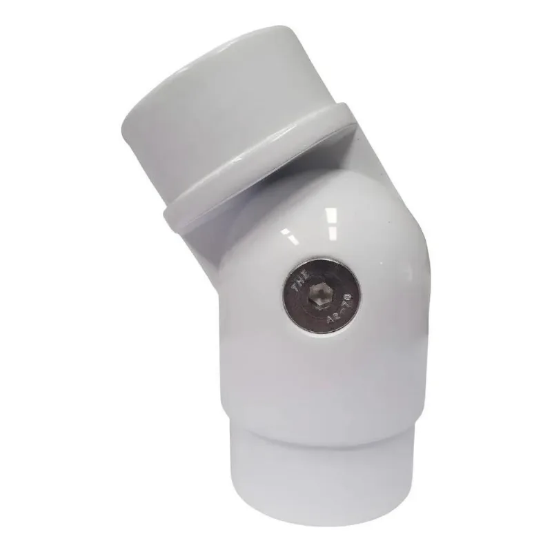 Cotovelo Articulado 2 Corrimão Guarda Corpo Inox A - Branco