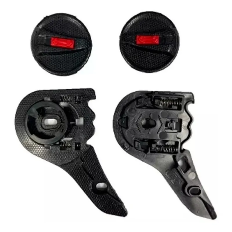 3x Kit Reparo Botão Fixação Viseira Capacete Ls2 Fw3 Gt Ff35