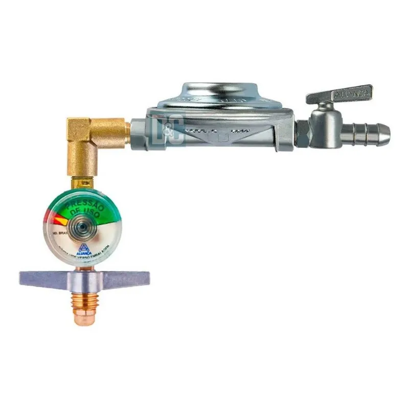 Regulador De Gás 1kg/h Aliança Horizontal P. Espaço + Direit