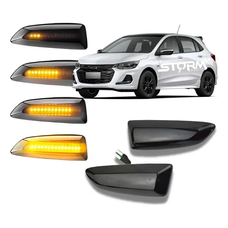 5x Par Pisca Seta Sequencial Chevrolet Gm Onix Turbo