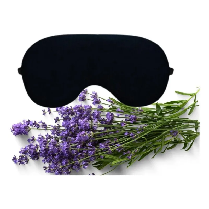 Mascara Dormir Bloqueia Luz Tapa Olho Com Erva Aromática
