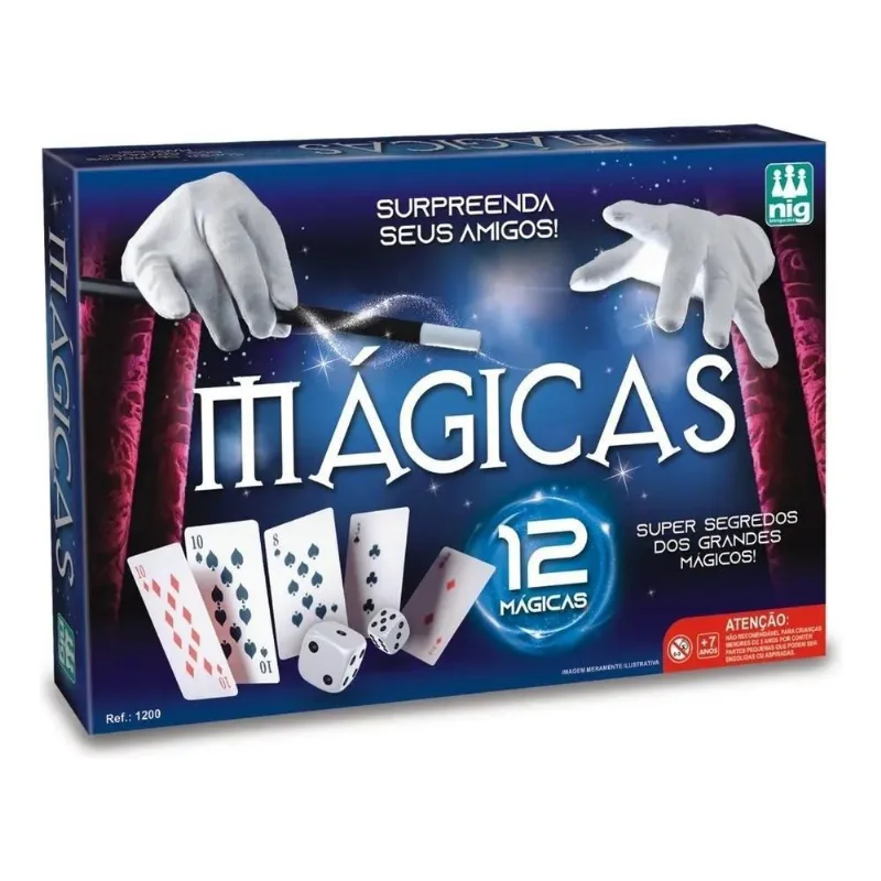 Kit Caixa De Mágicas 10 Truques Para Criança - Nig