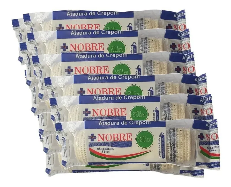 Faixa De Atadura De Crepom Curativo Algodão Com 36 Rolos