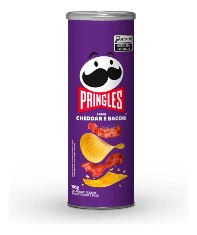 5x Salgadinho De Batata Sabor Cheddar E Bacon Pacote 105g - Não Informado - Mercearia