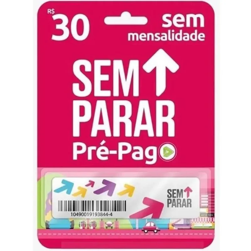 5x Tag Sem Parar Pré-pago Ganhe 30 Reais Sem Mensalidade