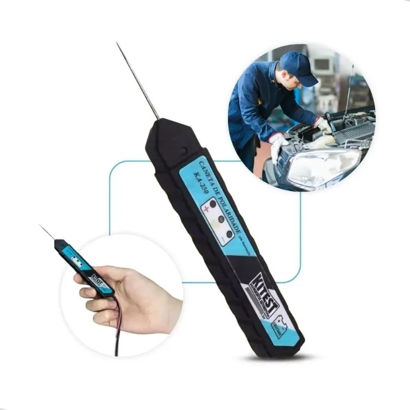 3x Caneta De Polaridade E Teste Com Automotiva Kitest Flex L
