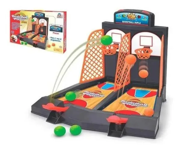 2x Jogo Basquete Basketball Duplo Com Placar - Braskit - Não Informado - Esporte E Lazer