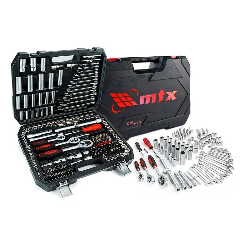 5x Kit Jogo De Soquete Chave Catraca 1/4 3/8 E 1/2 Pol. Mtx