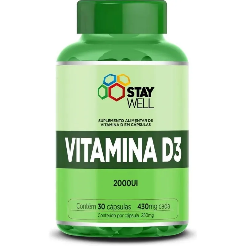 Suplemento De Vitamina D3 30 Cápsulas De 430 Mg Stay Well Sa
