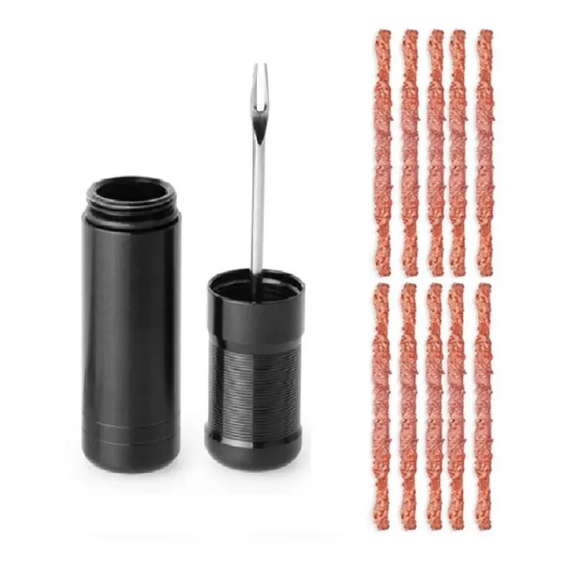 2x Remendo Reparo Pneu Tubeless Chave 10 Macarrão Mtb Bicicl