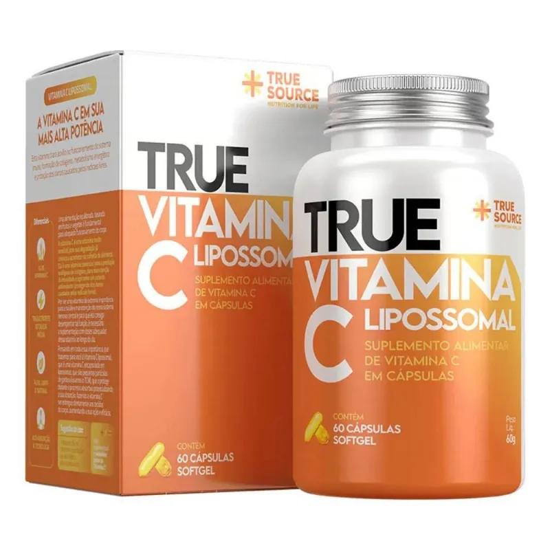 5x Vitamina C Lipossomal - True Source 60 Cápsulas
