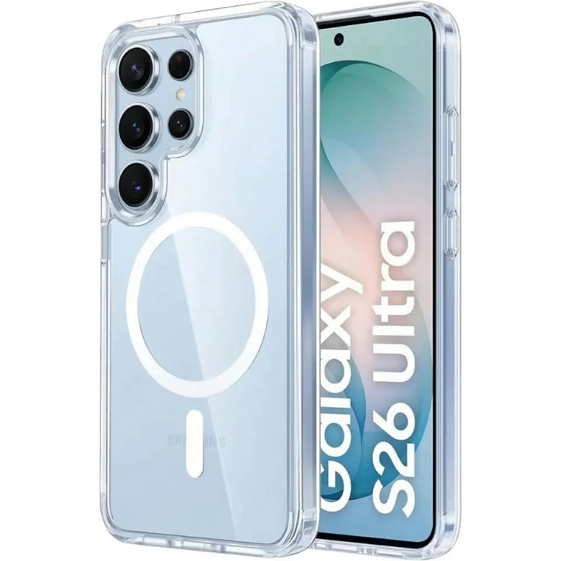 Capa Magsafe Galaxy S26+ Plus Magnetica Clear Case Luxo Prem