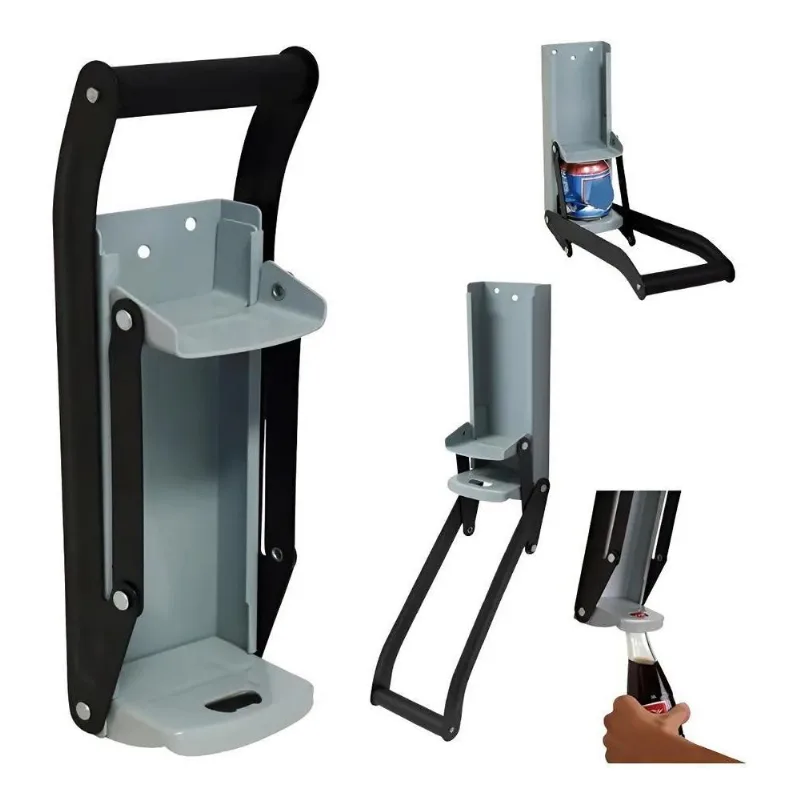 Amassador E Compactador De Latas 475ml Com Abridor De Garraf