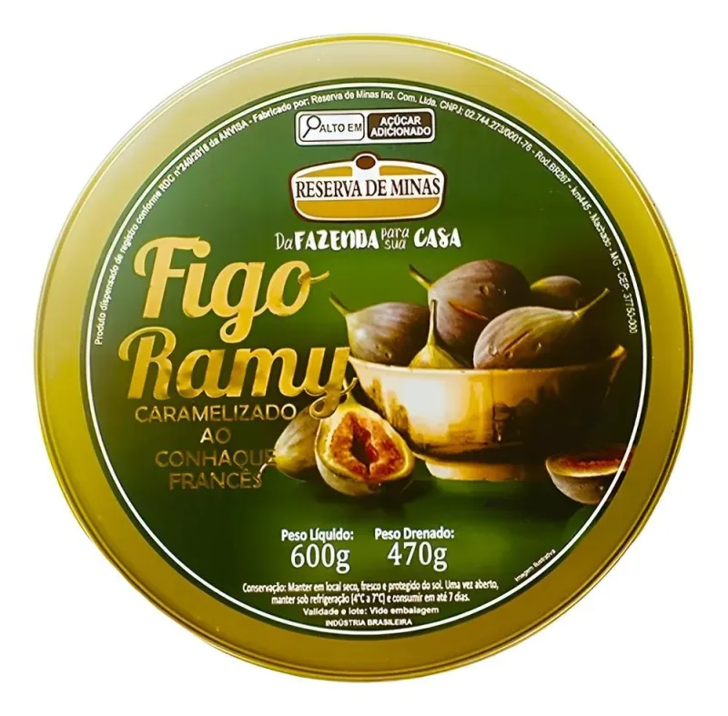 Figo Ramy Caramelizando Ao Conhaque Francês - 600g - Reserva - Não Informado - Mercearia