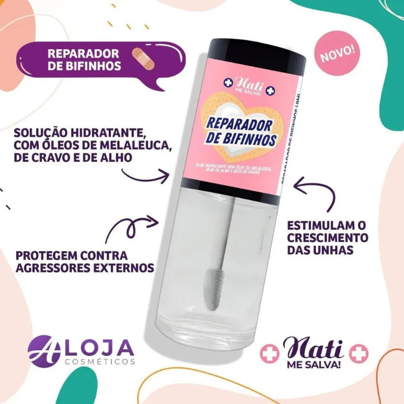 Kit Esmaltes Fortalecedor Nati Me Salva Completo + Necessaire