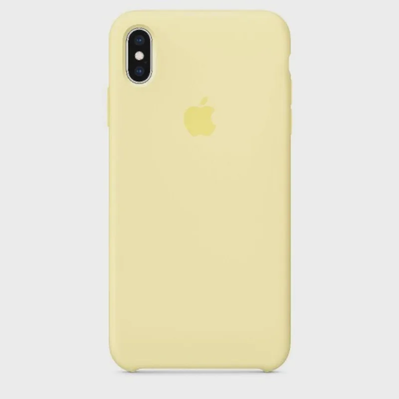 Capinha Case De Celular Silicone Iphone X/Xs Amarelo Creme