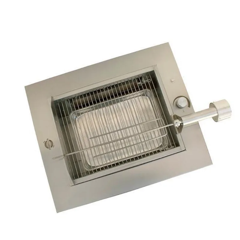 Churrasqueira Gás Glp Com Kit Espeto Elétrico Giratório