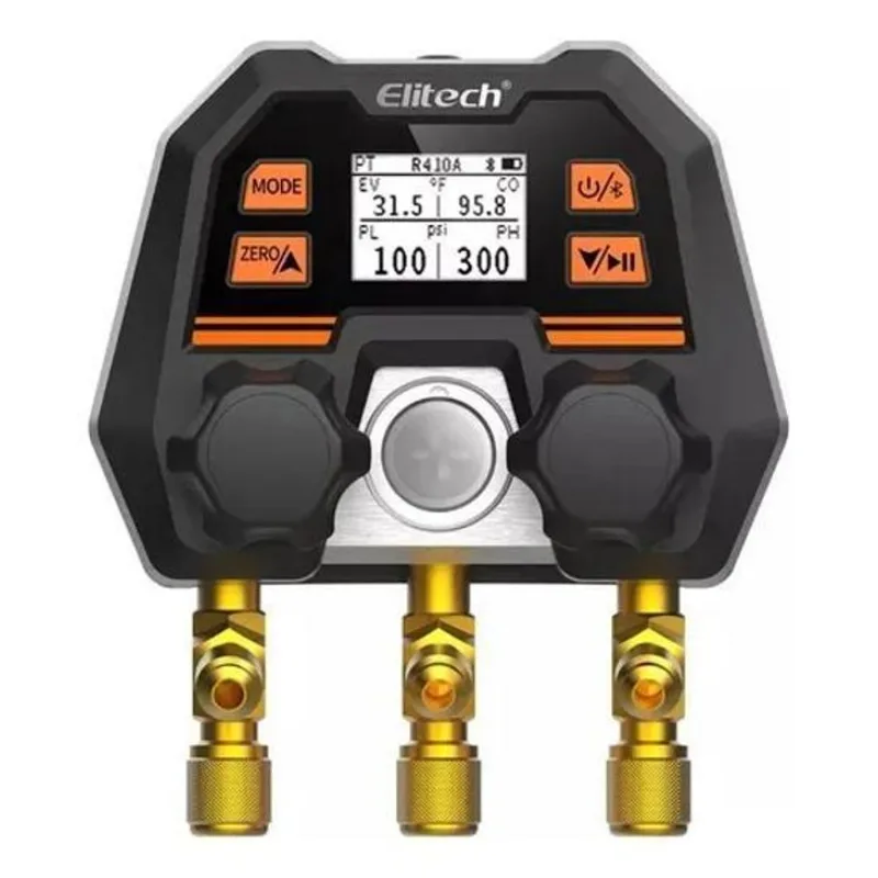 2x Manifold Digital Para Refrigeração Ar Condicionado Com Es