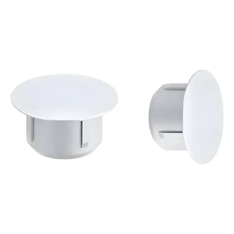 Tapa Furo Branco Plástico 8mm Para Moveis Parafuso 100 Un