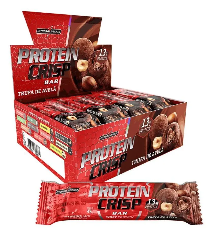 Barrinha De Proteina Crisp Bar Cx 12unid/ 45g Integralmedica - Não Informado - Mercearia