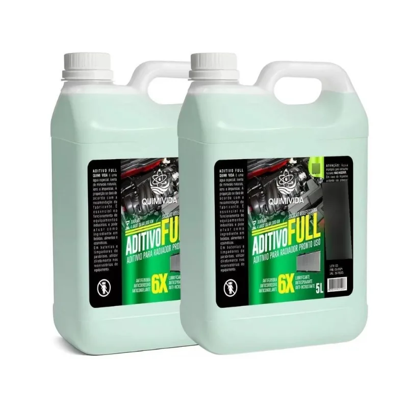 Kit 2 Aditivo Radiador Verde Pronto Uso 5l - Quimivida
