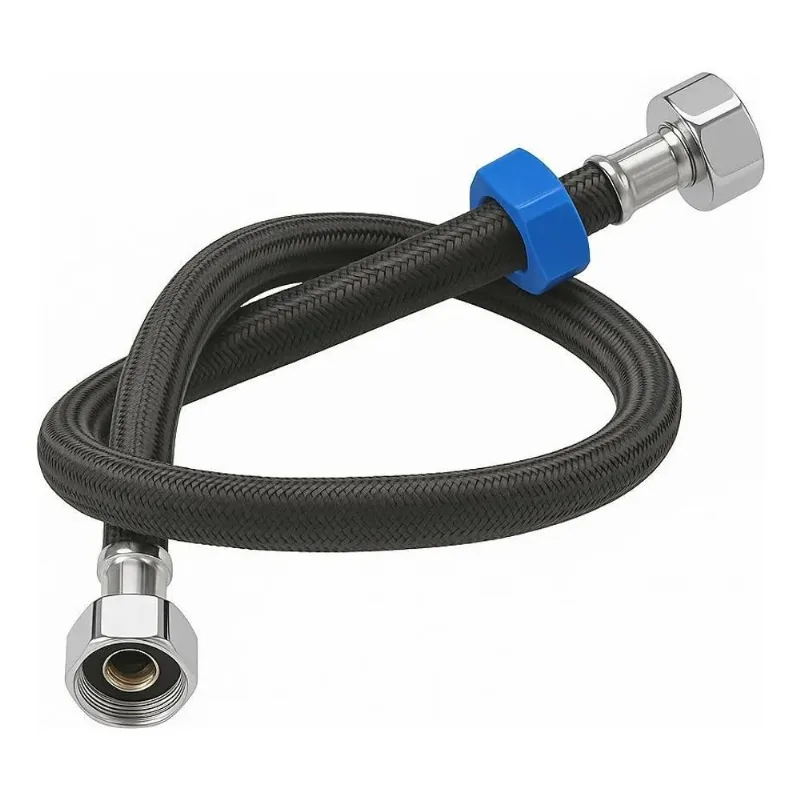 2x Engate Rabicho Flexível Mangueira Trançado Aço Inox