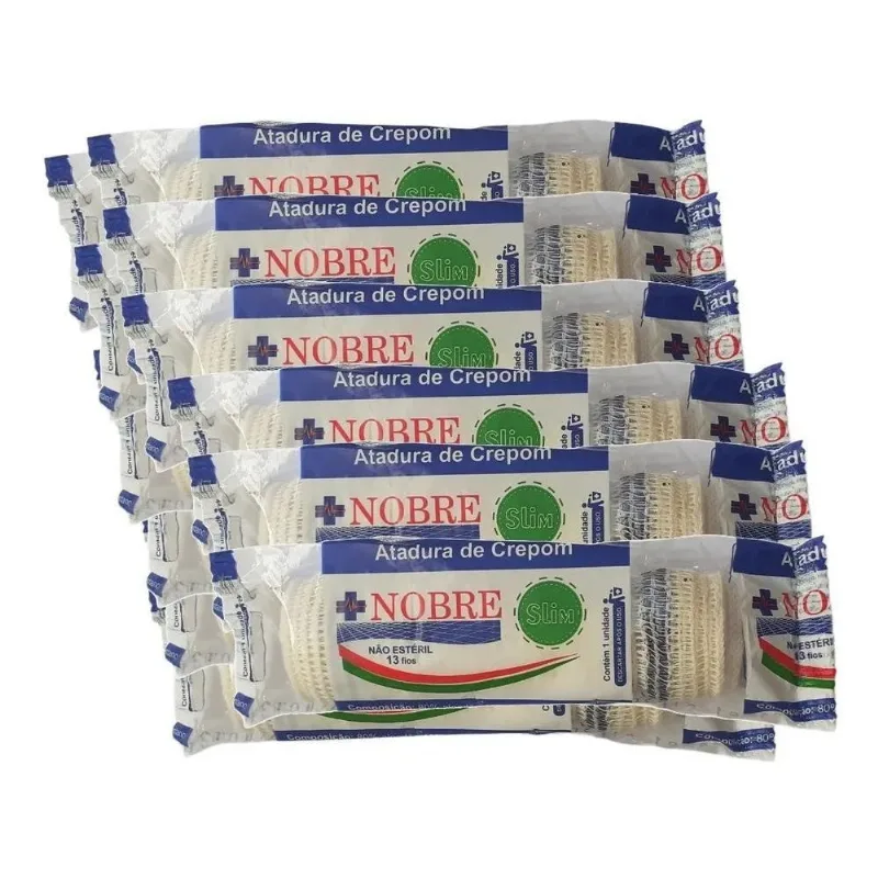 Faixa De Atadura De Crepom Curativo Algodão Com 36 Rolos Bra