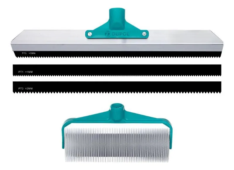 2x Rodo Dentado - Rolo Fura Bolhas - Autonivelante - Kit